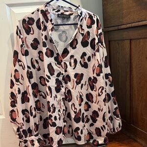 Eloquii Women's Animal Print Blouse